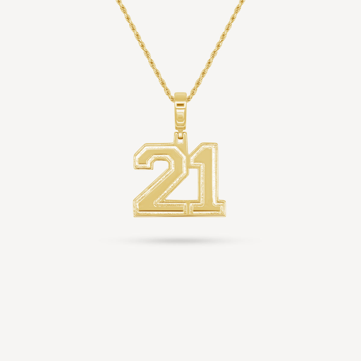Gold Presidents Pendant and Chain - #21 Payton Byrd