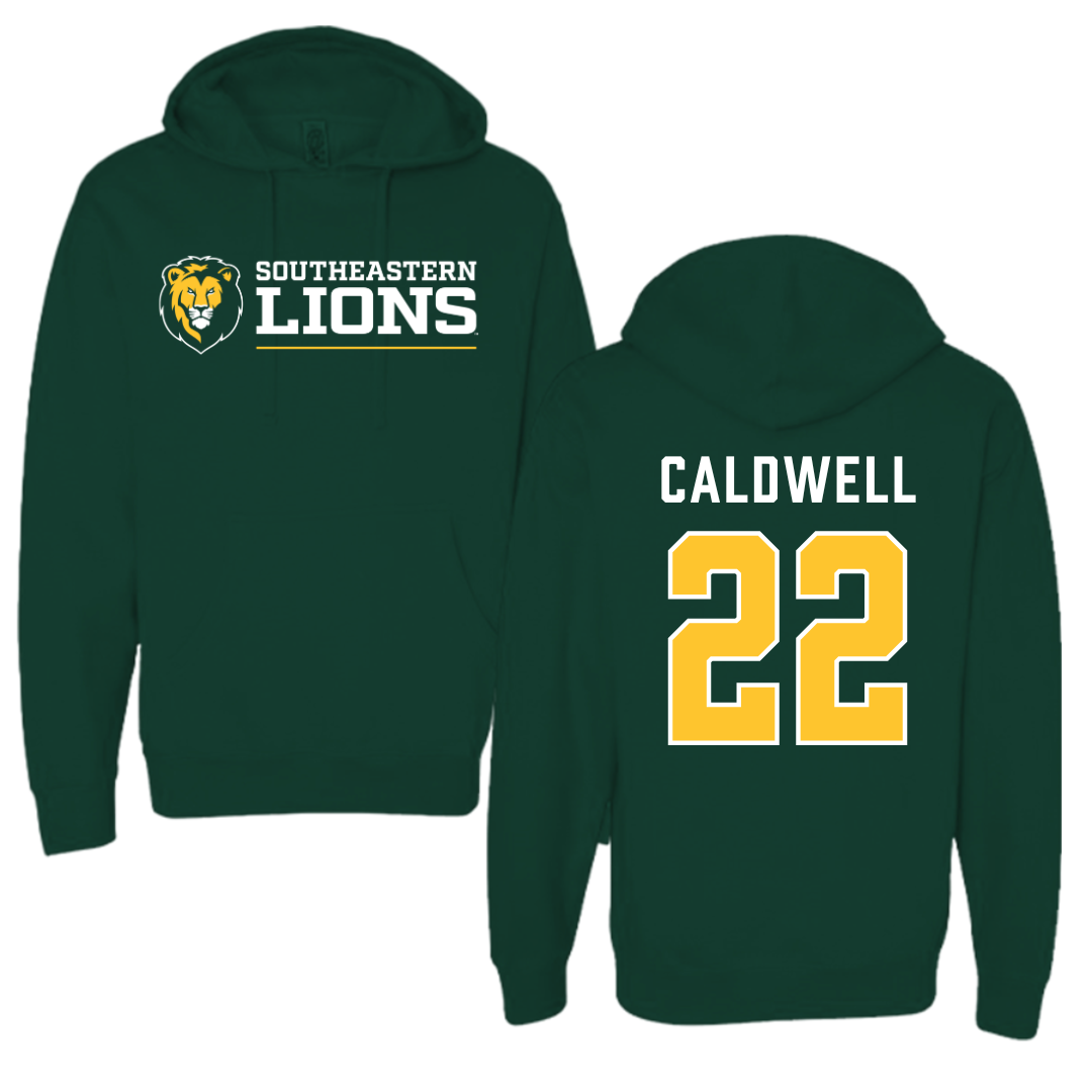 Southeastern Louisiana University Basketball Forest Green Hoodie  - #22 Nick Caldwell