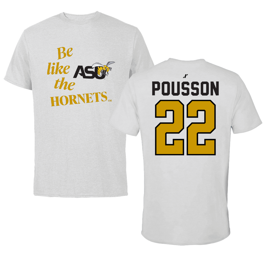 Alabama State University Softball Light Gray Be Like Us Tee - #22 Kohanna Pousson
