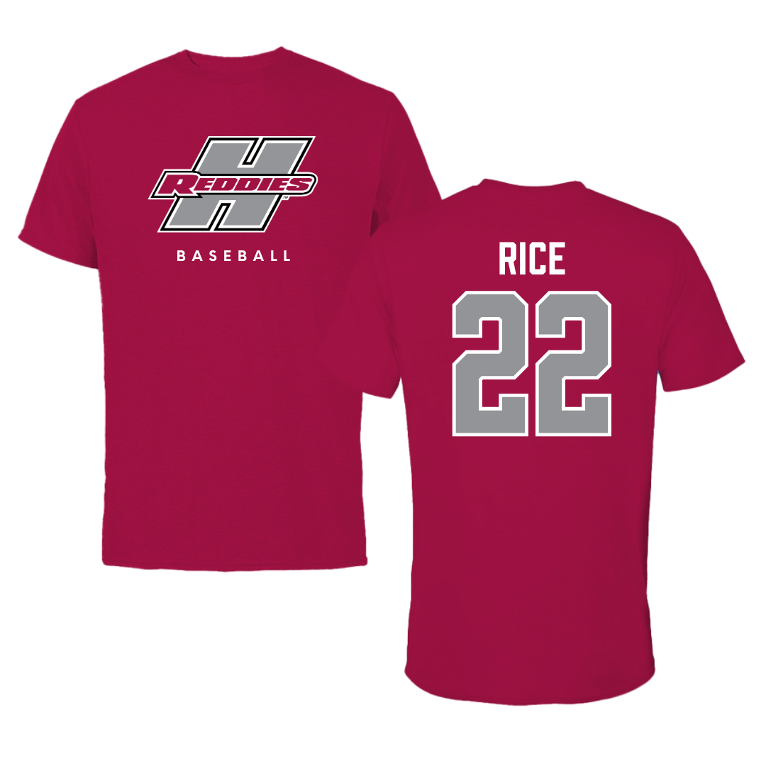 Henderson State University Baseball Cardinal Tee  - #22 Luke Rice