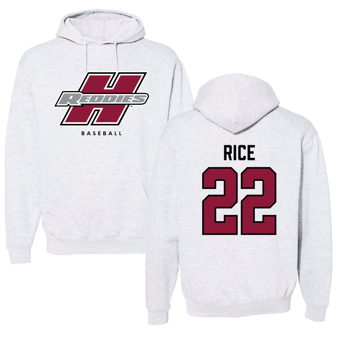 Henderson State University Baseball Gray Hoodie  - #22 Luke Rice