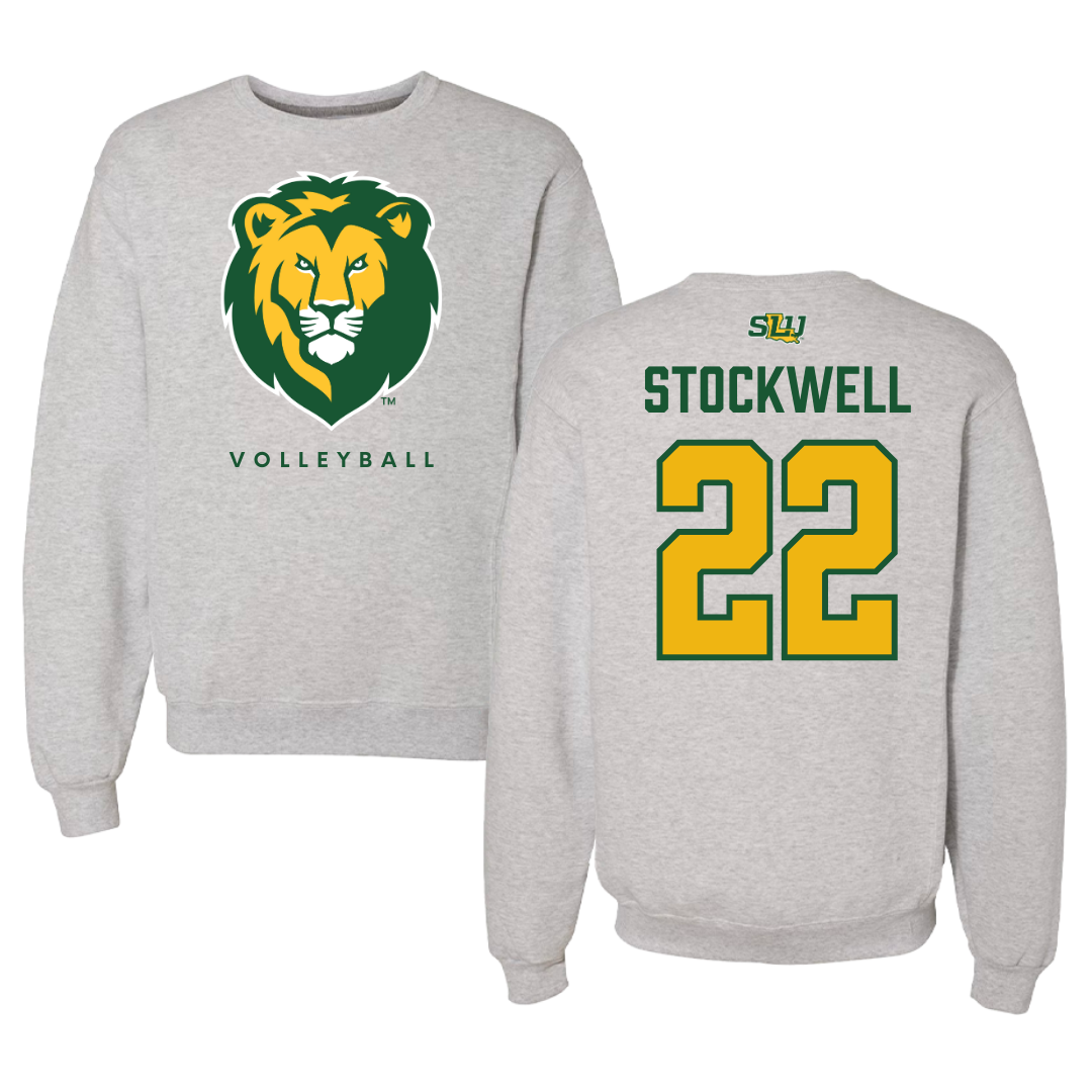 Southeastern Louisiana University Volleyball Gray Crewneck  - #22 Taylor Stockwell