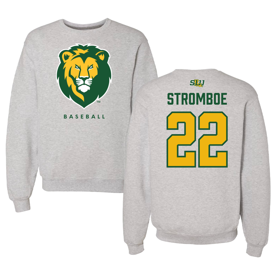 Southeastern Louisiana University Baseball Gray Crewneck  - #22 Cole Stromboe
