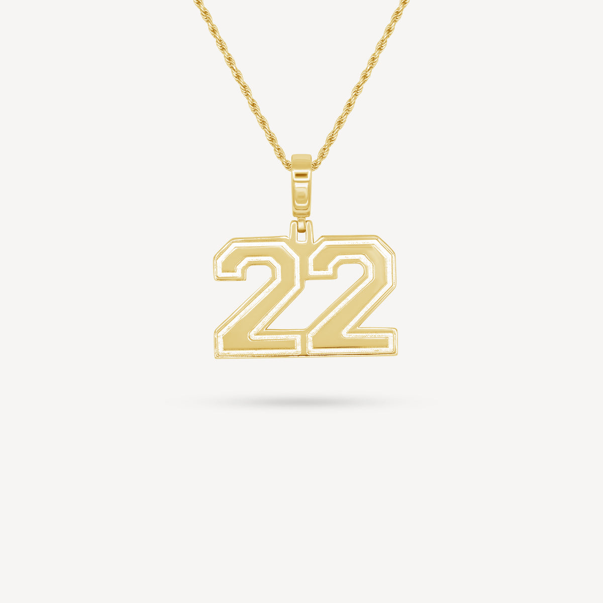 Gold Presidents Pendant and Chain - #22 Faizon Fields