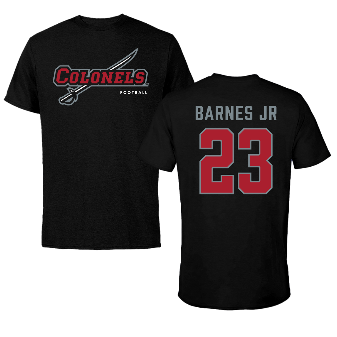 Nicholls State University Football Black Tee  - #23 Jason Barnes Jr