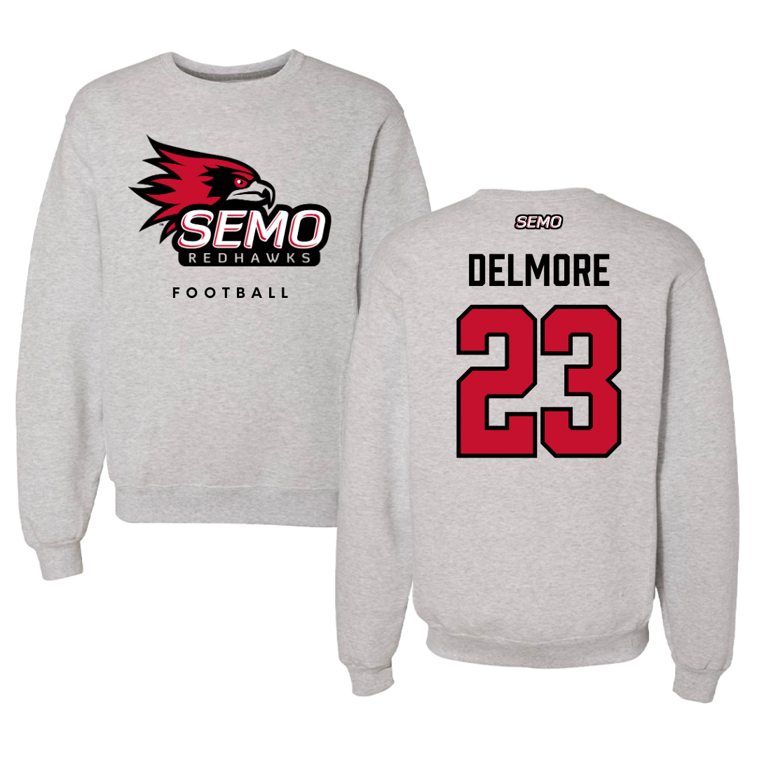 Southeast Missouri State University Football Gray Crewneck  - #23 DJ Delmore