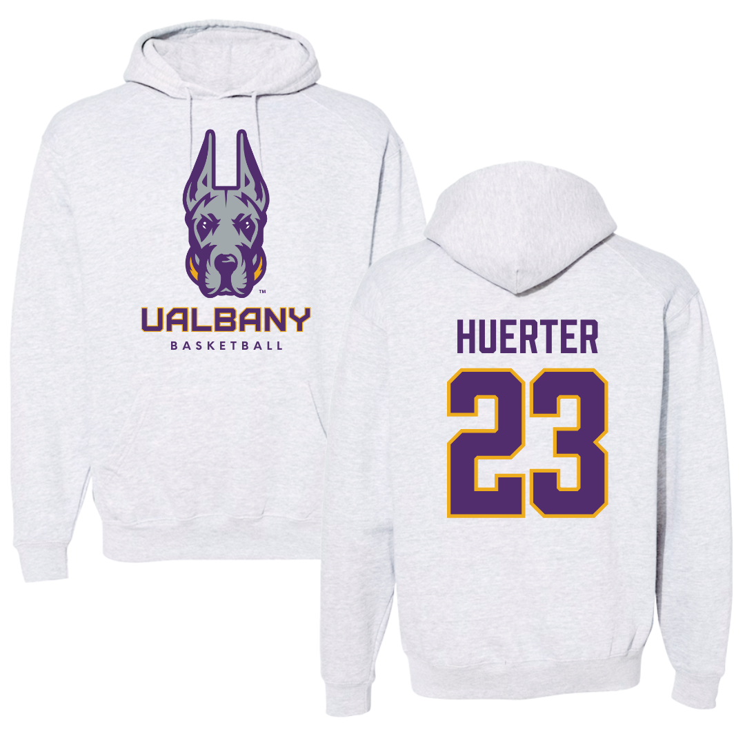University at Albany Basketball Gray Hoodie  - #23 Meghan Huerter