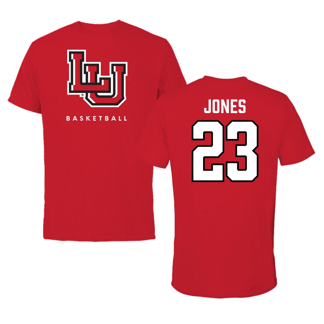Lamar University Basketball Red Tee  - #23 Elise Jones
