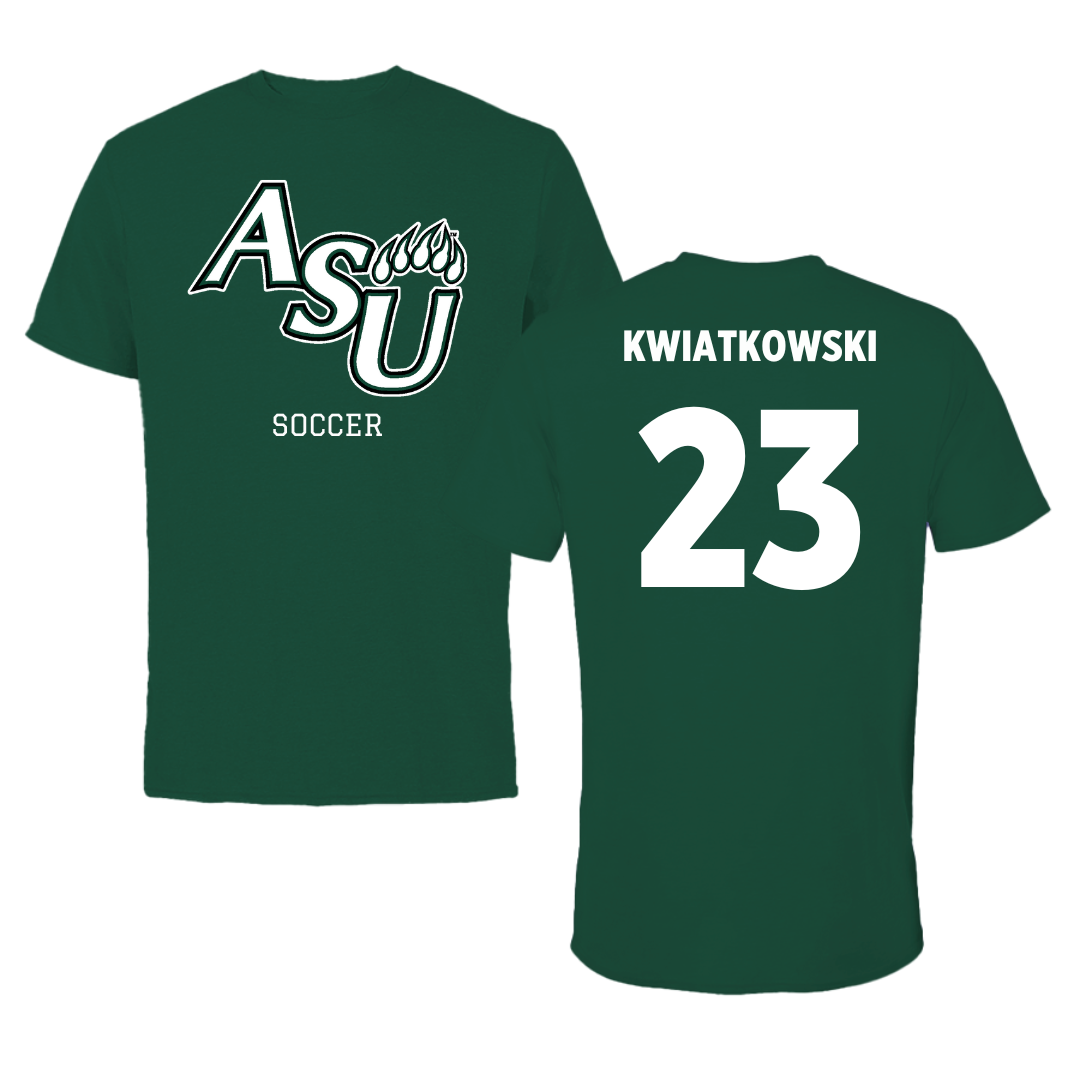 Adams State University Soccer Green Tee  - #23 Hailey Kwiatkowski