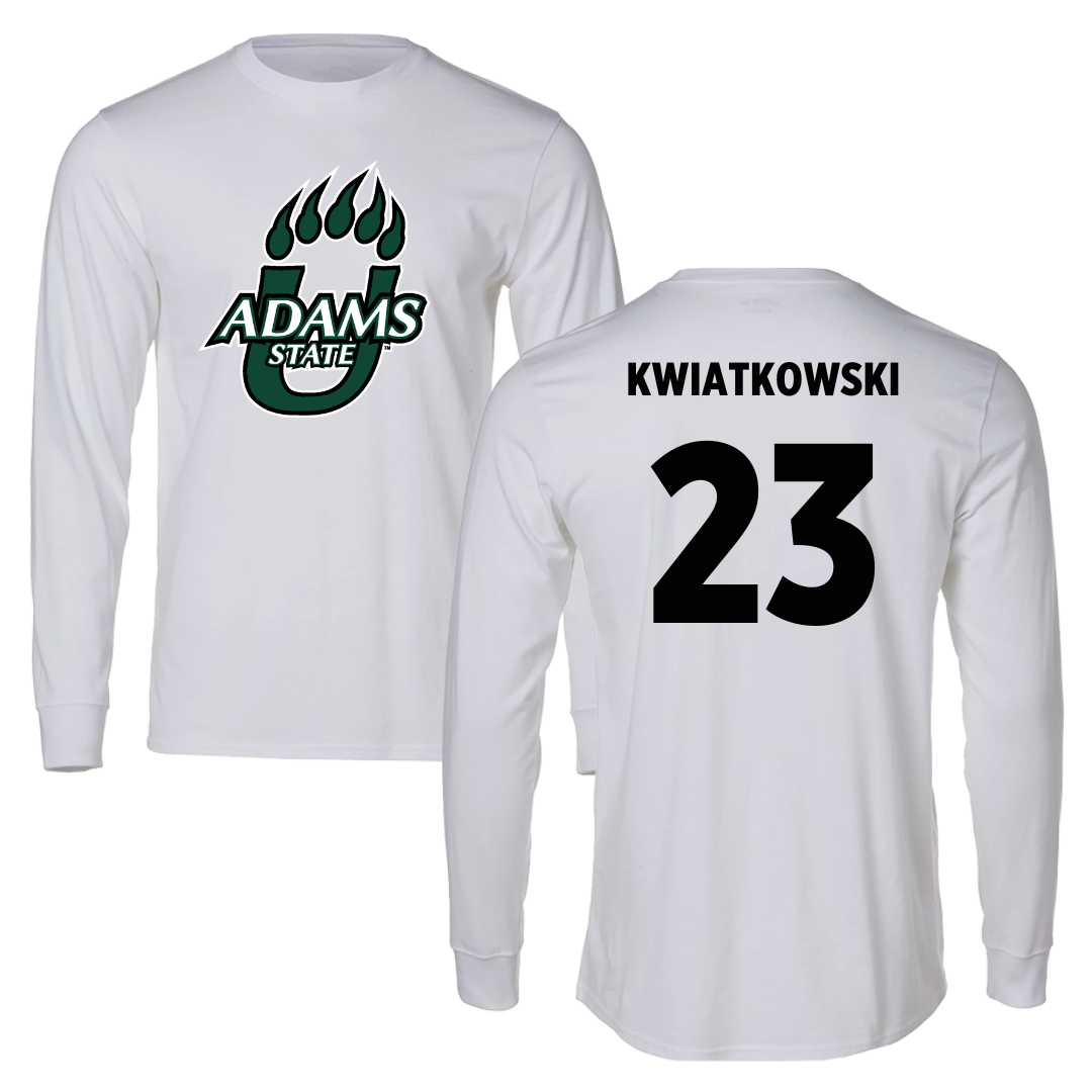 Adams State University Soccer White Long Sleeve  - #23 Hailey Kwiatkowski