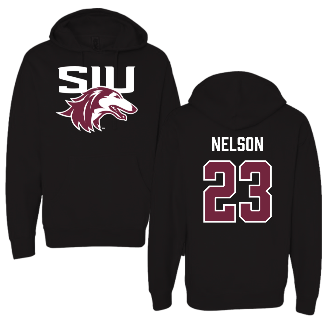 Southern Illinois University at Carbondale Basketball Black Hoodie  - #23 Tkiyah Nelson