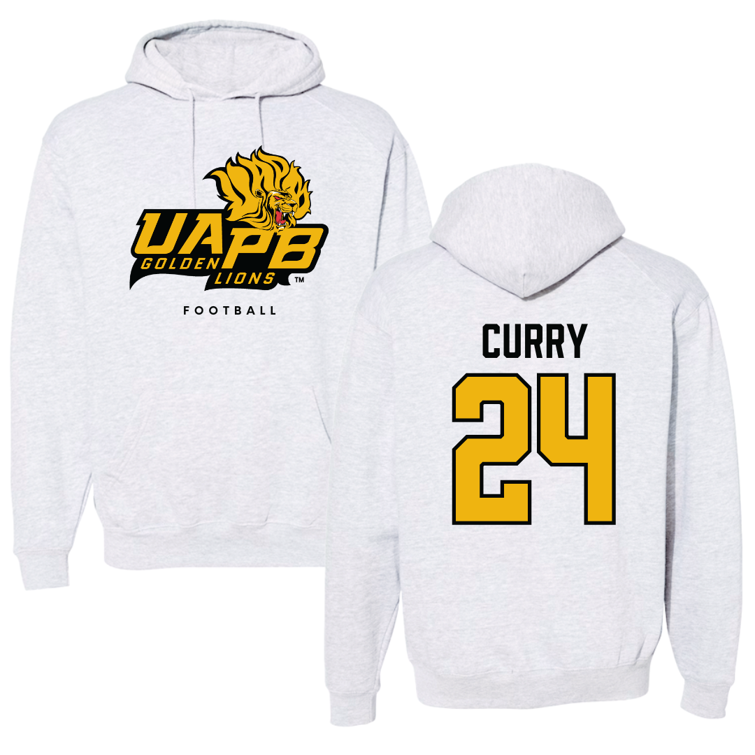 University of Arkansas-Pine Bluff Football Gray Hoodie  - #24 BJ Curry