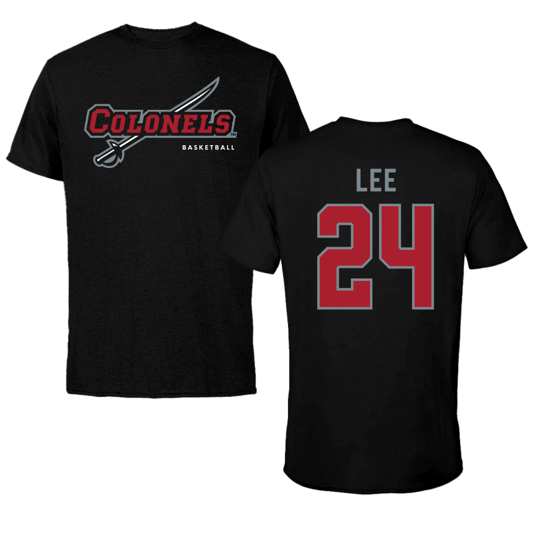 Nicholls State University Basketball Black Tee  - #24 Khia Lee