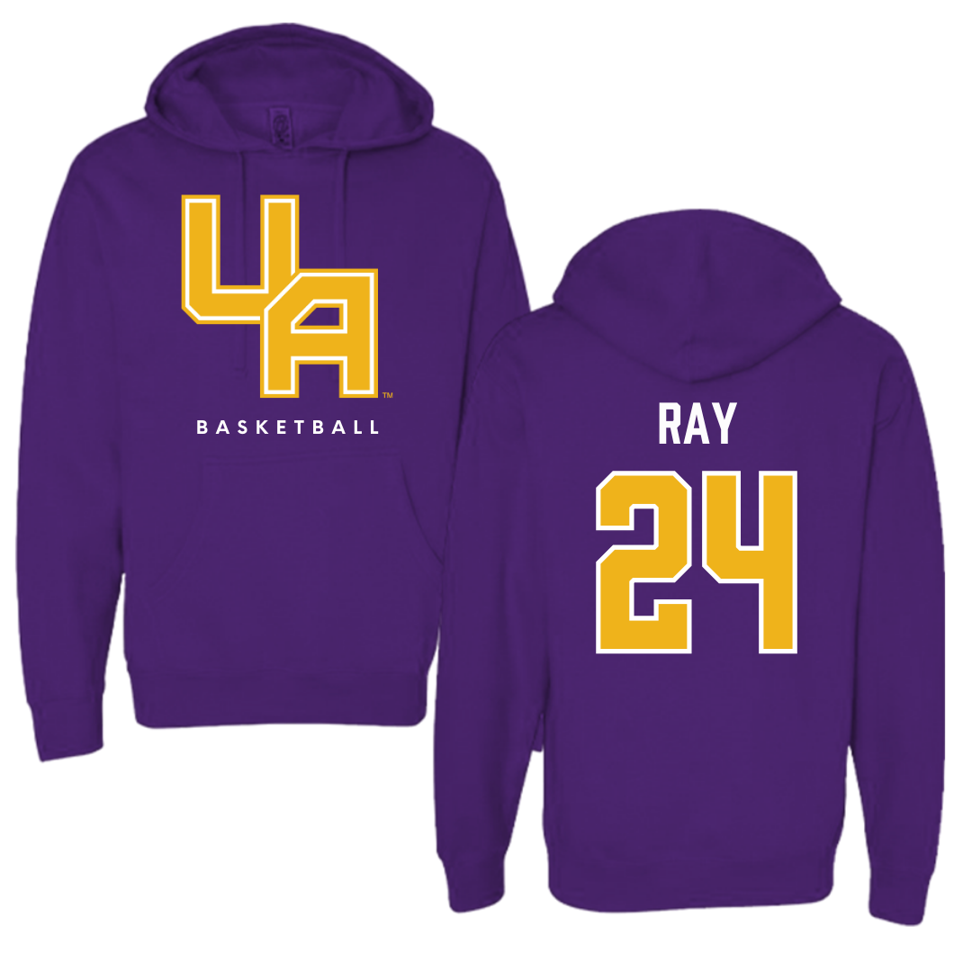 University at Albany Basketball Purple Hoodie  - #24 Abby Ray