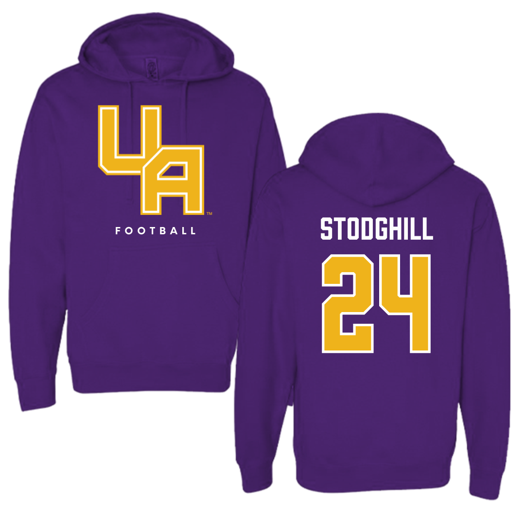 University at Albany Football Purple Hoodie  - #24 Cam Stodghill