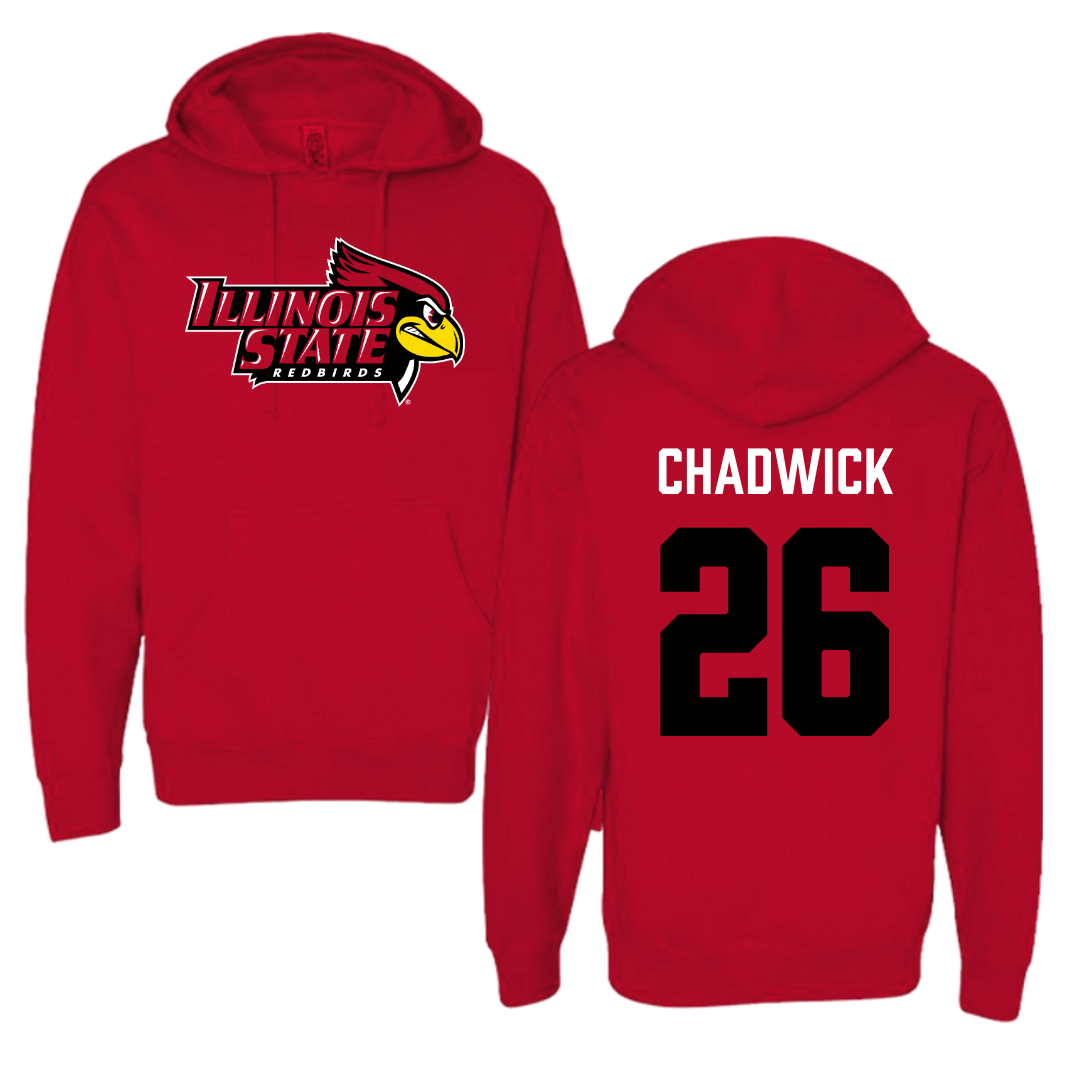 Illinois State University Baseball Red Hoodie  - #26 Tyrelle Chadwick