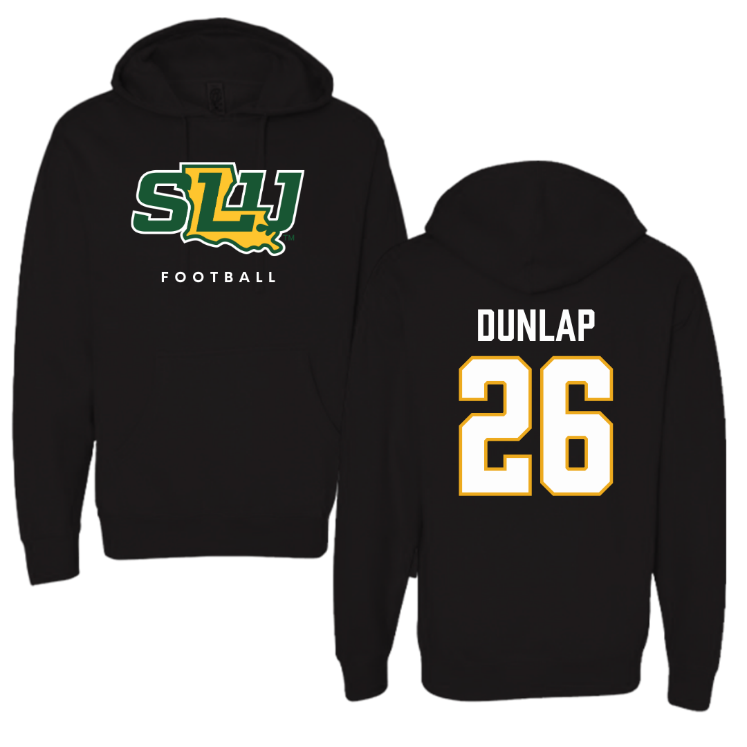 Southeastern Louisiana University Football Black Hoodie  - #26 Austin Dunlap