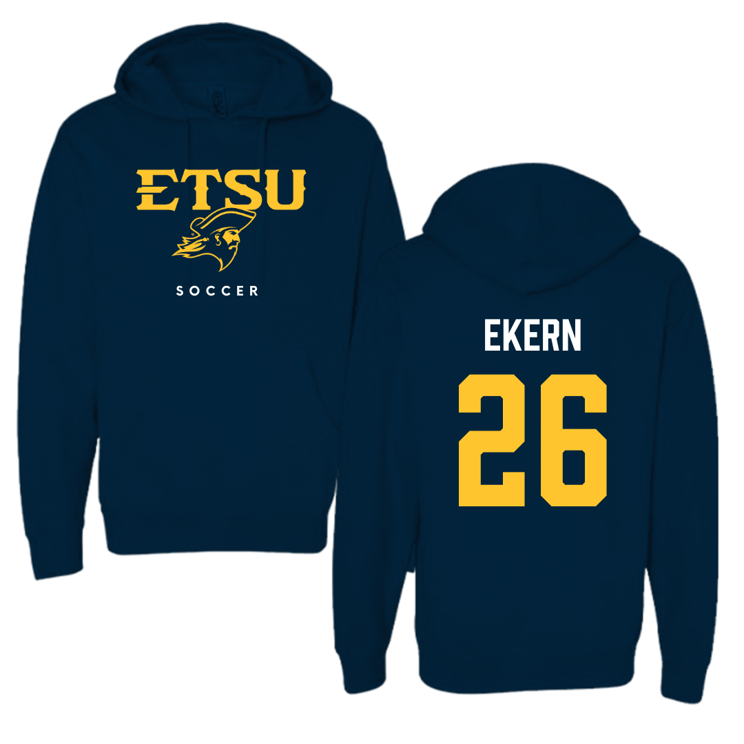 East Tennessee State University Soccer Navy Hoodie  - #26 Annabelle Ekern