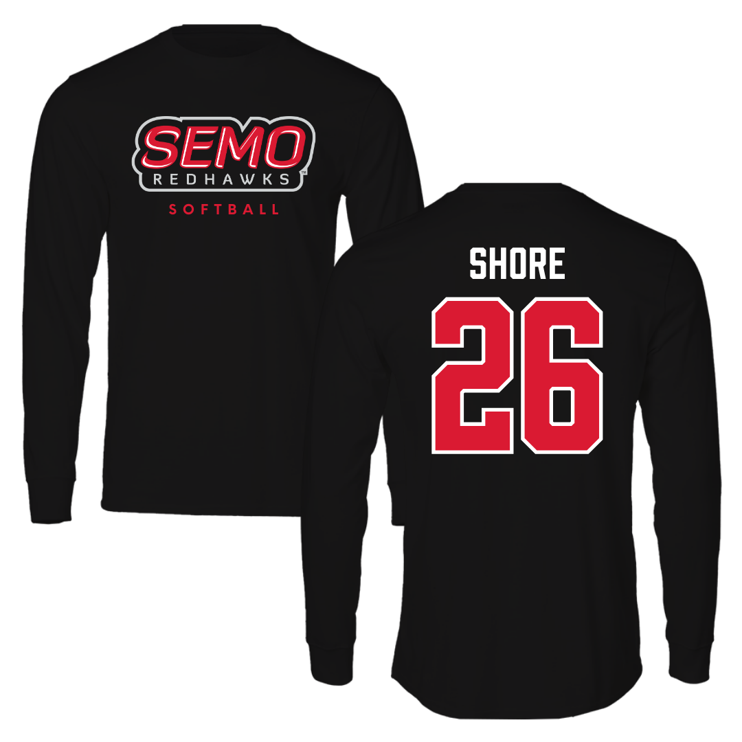 Southeast Missouri State University Softball Black Long Sleeve  - #26 Aubrie Shore