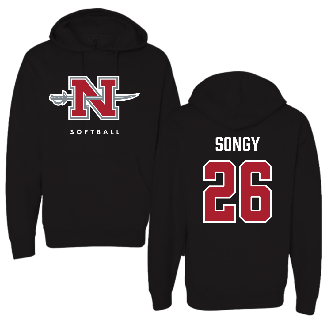 Nicholls State University Softball Black Hoodie  - #26 Brynne Songy