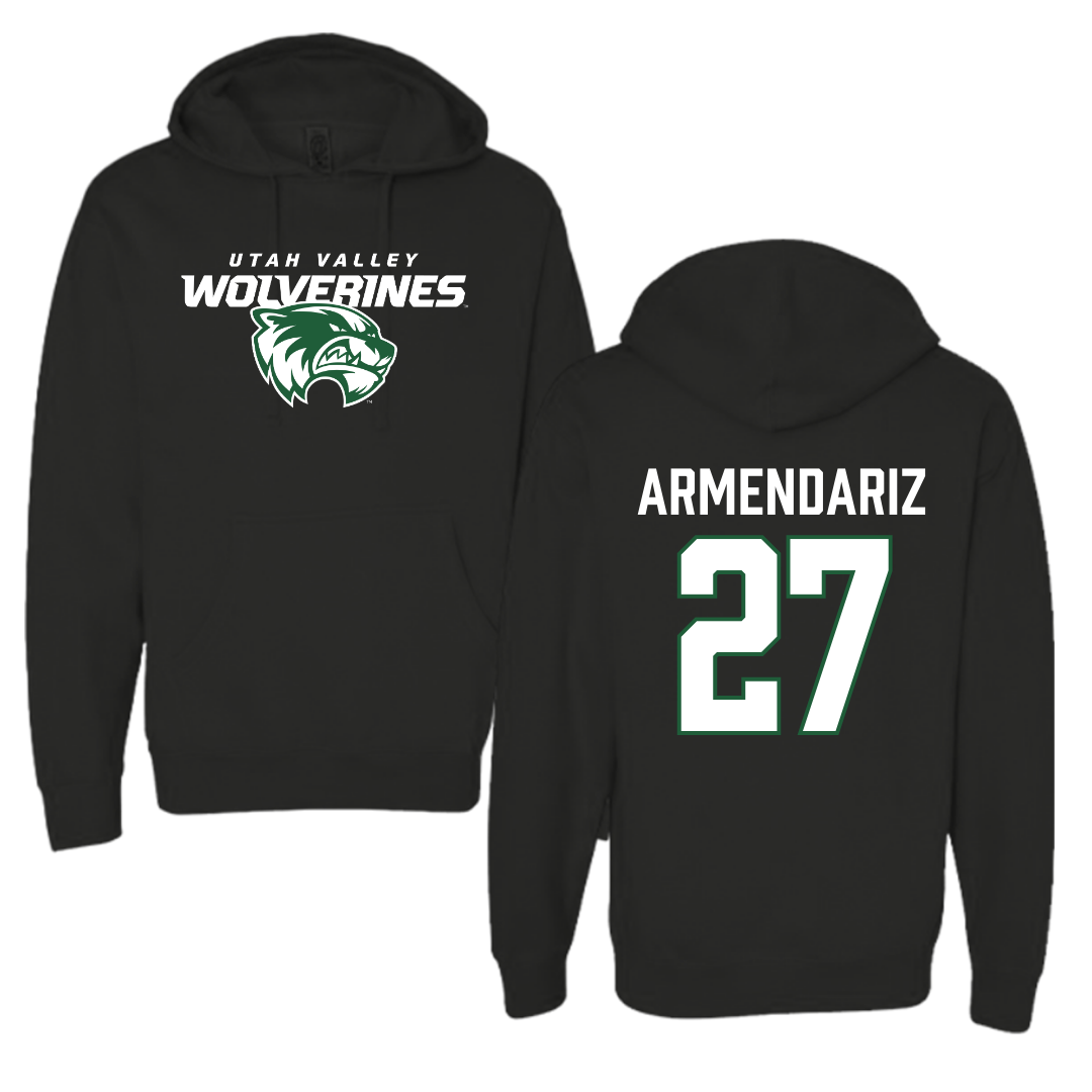 Utah Valley University Softball Black Hoodie  - #27 Payge Armendariz
