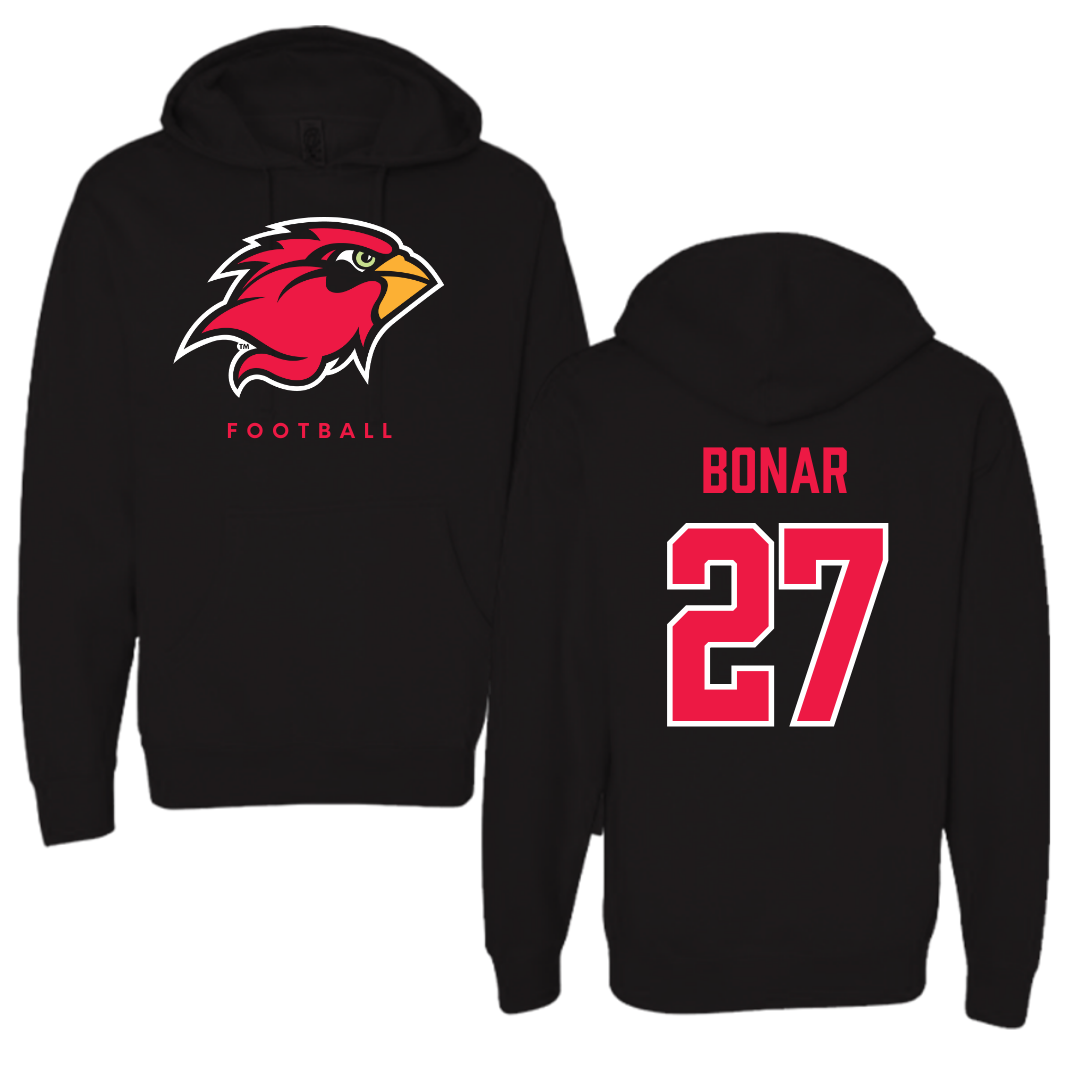 Lamar University Football Black Hoodie  - #27 Robert Bonar