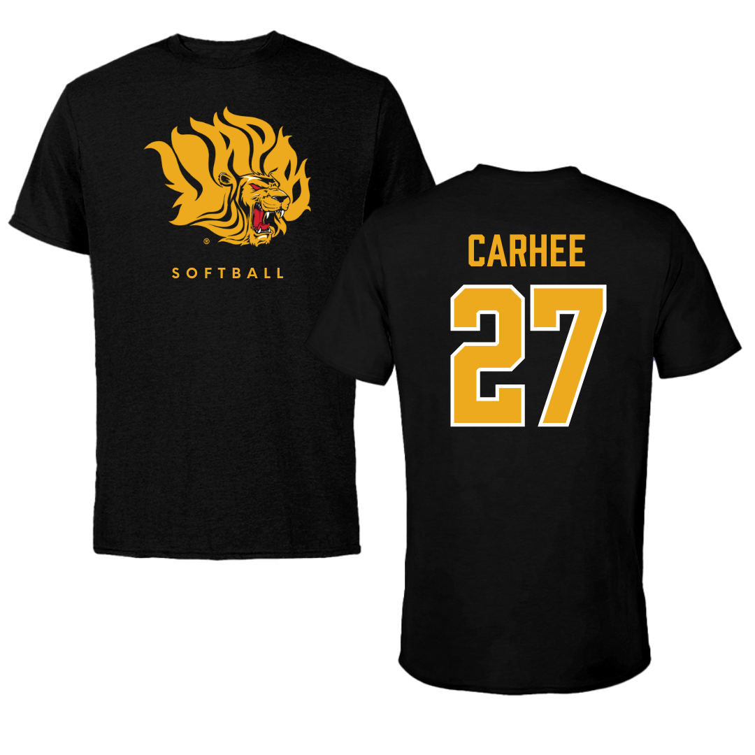 University of Arkansas-Pine Bluff Softball Black Tee  - #27 Jada Carhee