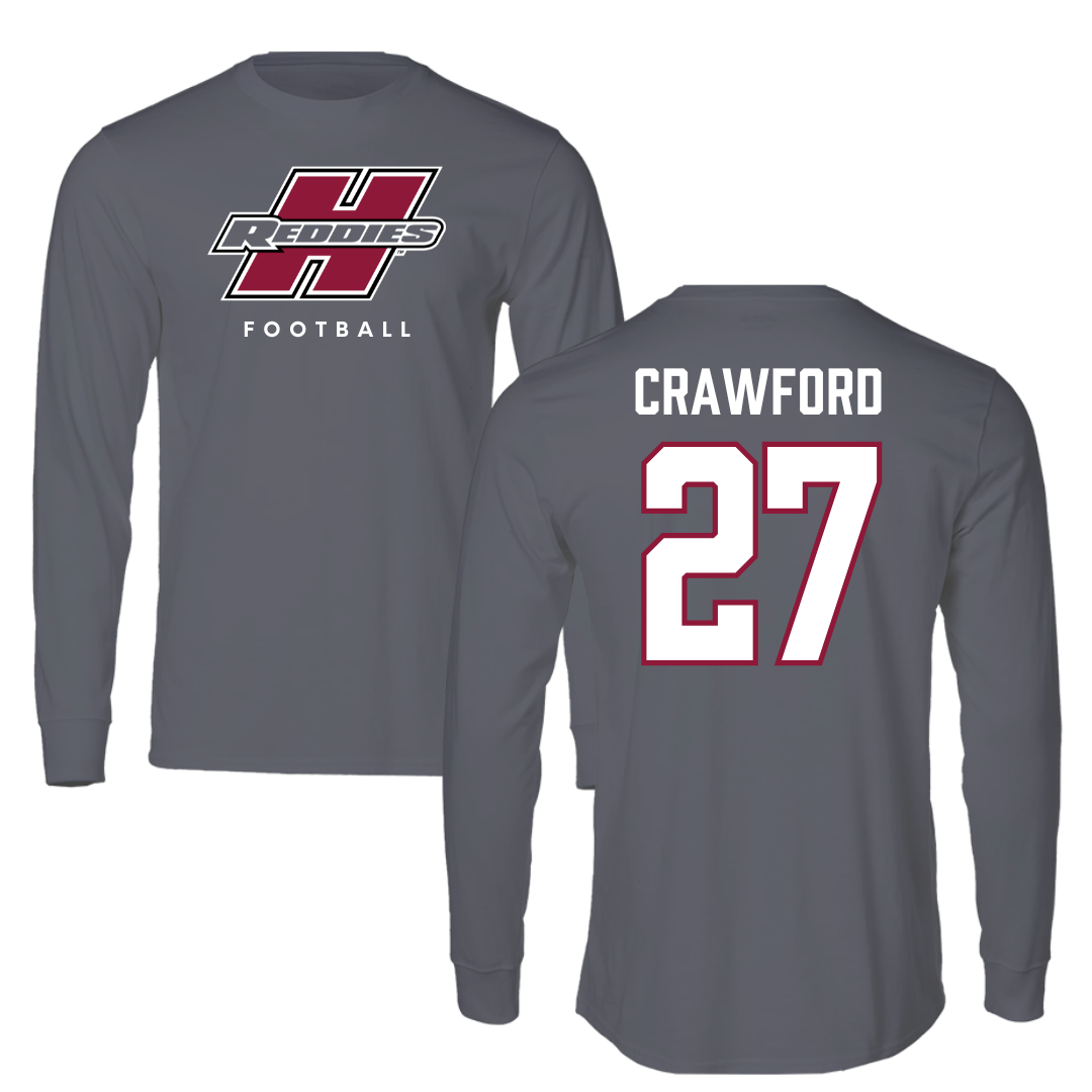 Henderson State University Football Gray Long Sleeve  - #27 Kolbi Crawford