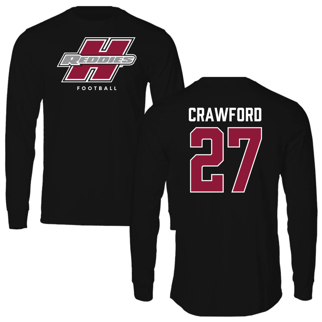 Henderson State University Football Black Long Sleeve  - #27 Kolbi Crawford
