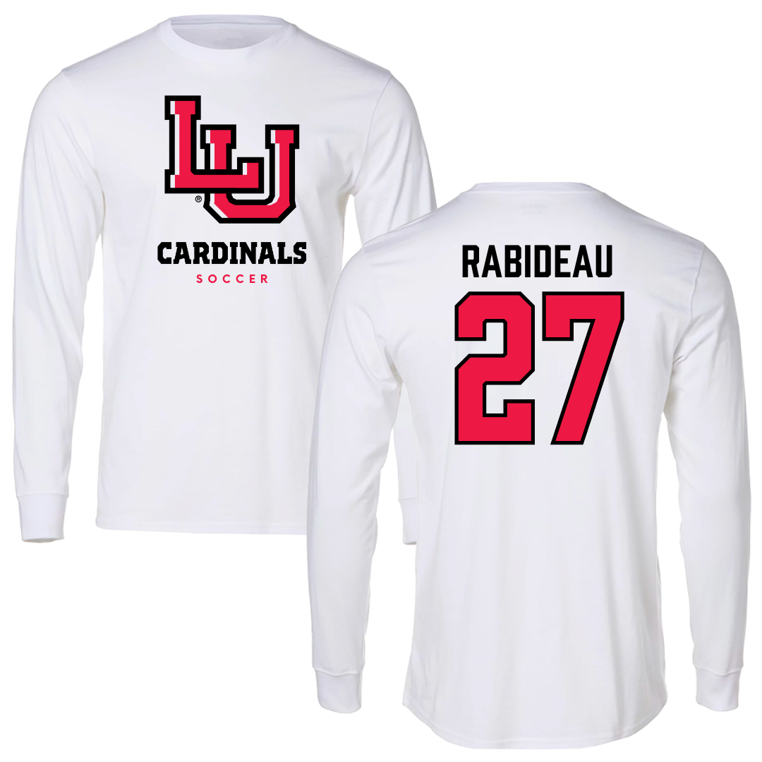 Lamar University Soccer White Long Sleeve  - #27 Madison Rabideau
