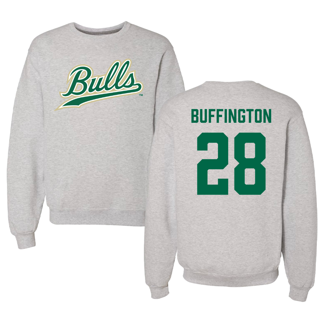 University of South Florida Baseball Gray Crewneck  - #28 Matthew Buffington