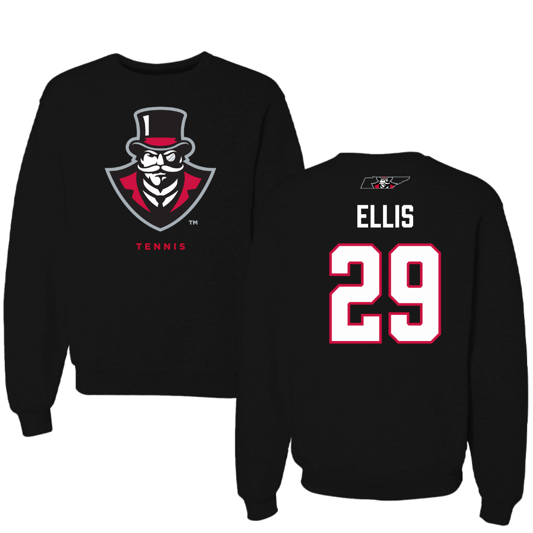 Austin Peay State University Football Black Mascot Crewneck - #29 Ellis Ellis
