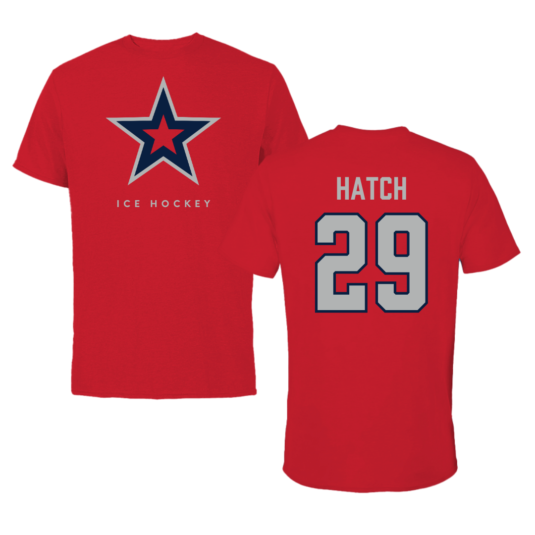 Robert Morris University Ice Hockey Red Tee  - #29 Maggie Hatch