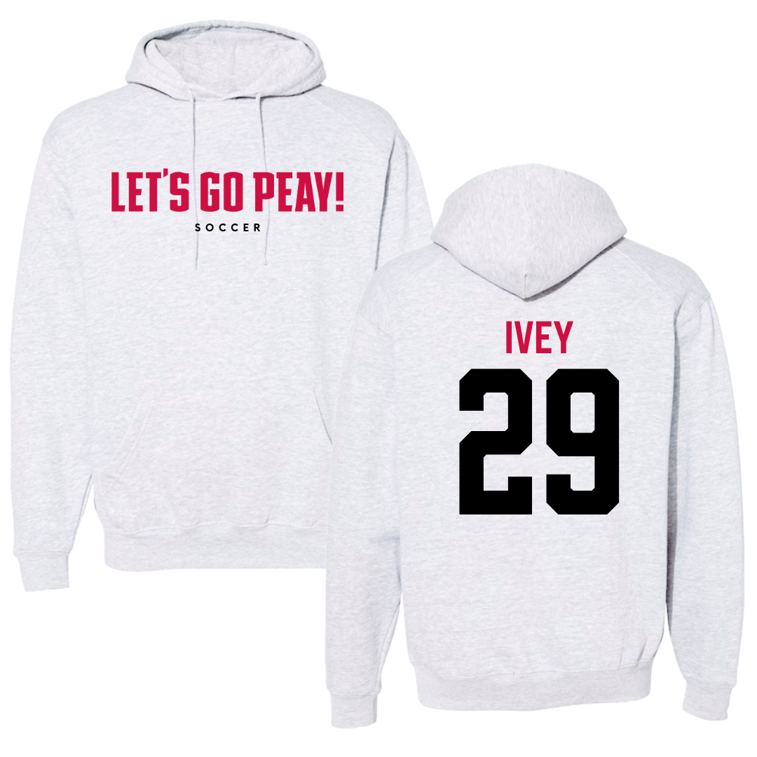 Austin Peay State University Soccer Gray Hoodie  - #29 Ashtyn Ivey