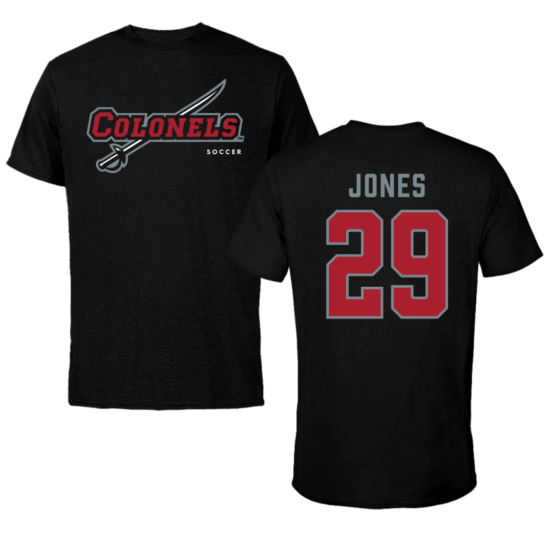 Nicholls State University Soccer Black Tee  - #29 Allie Jones