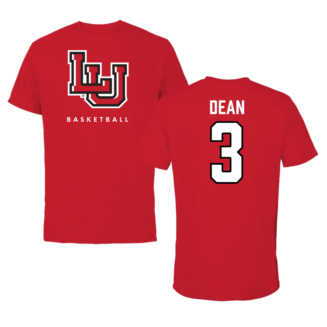 Lamar University Basketball Red Tee  - #3 Sabria Dean
