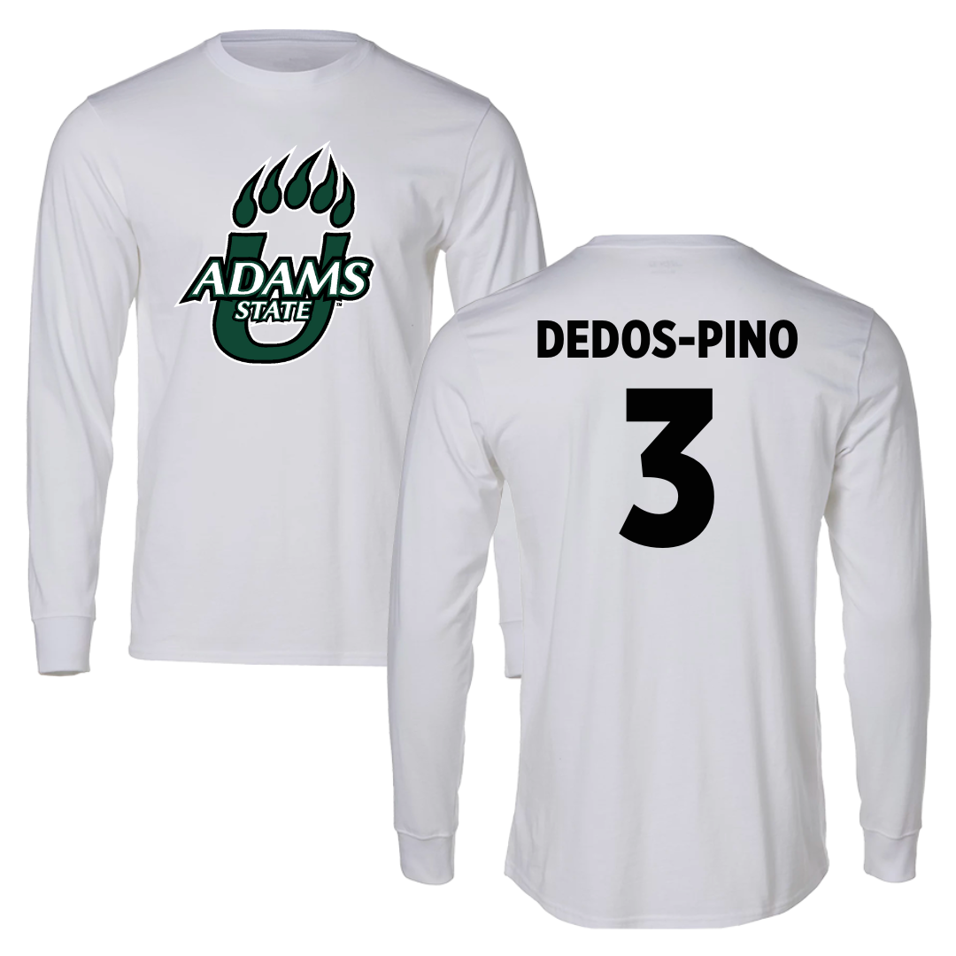 Adams State University Soccer White Long Sleeve  - #3 Yarelis Dedos-Pino