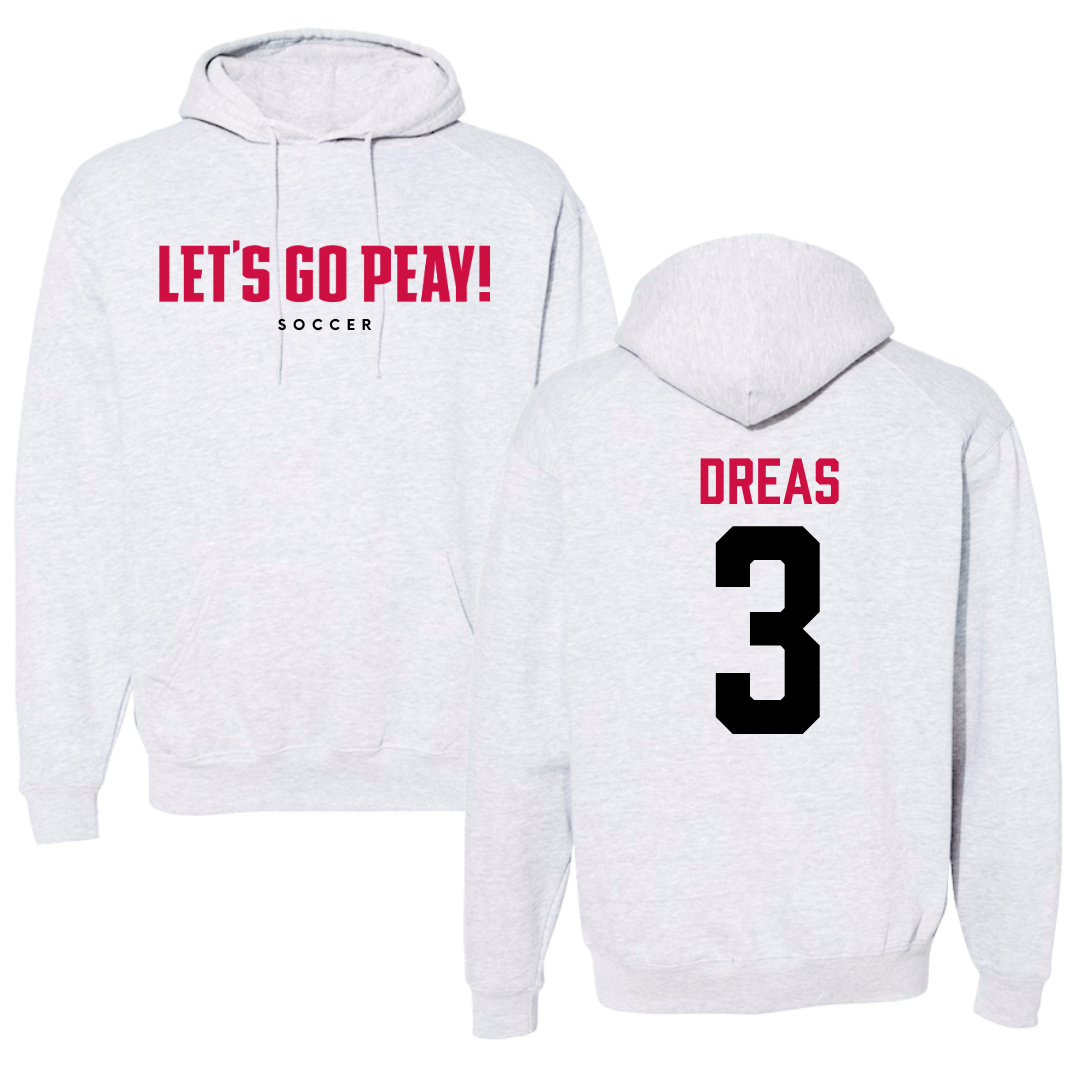 Austin Peay State University Soccer Gray Hoodie  - #3 Ellie Dreas