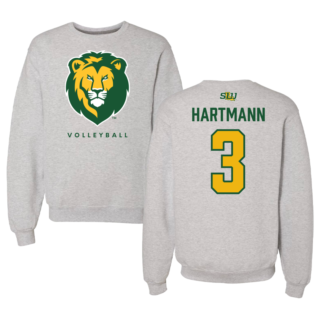 Southeastern Louisiana University Volleyball Gray Crewneck  - #3 Rachel Hartmann