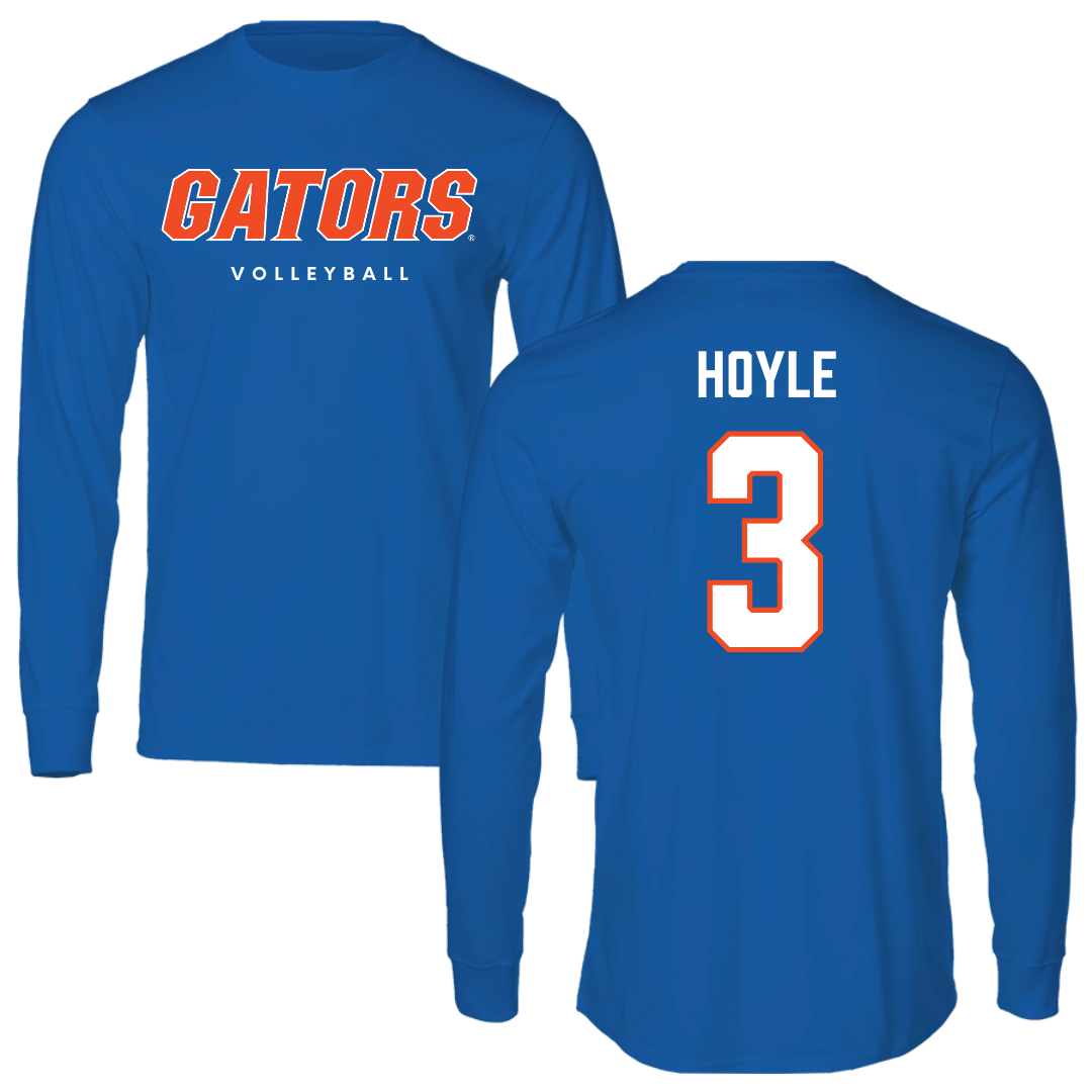 University of Florida Volleyball True Royal Block Long Sleeve - #3 Emerson Hoyle