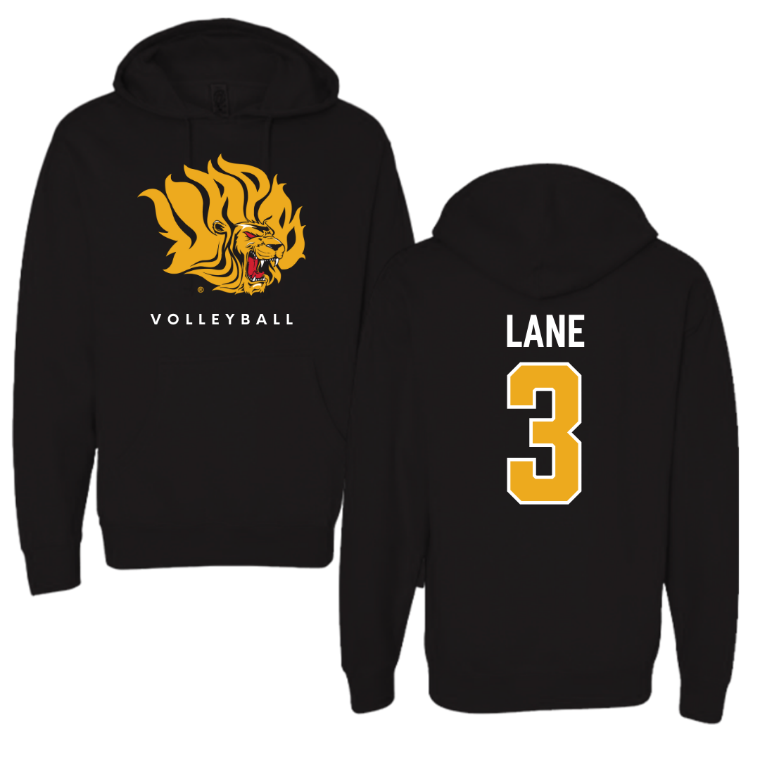 University of Arkansas-Pine Bluff Volleyball Black Hoodie  - #3 Aleria Lane