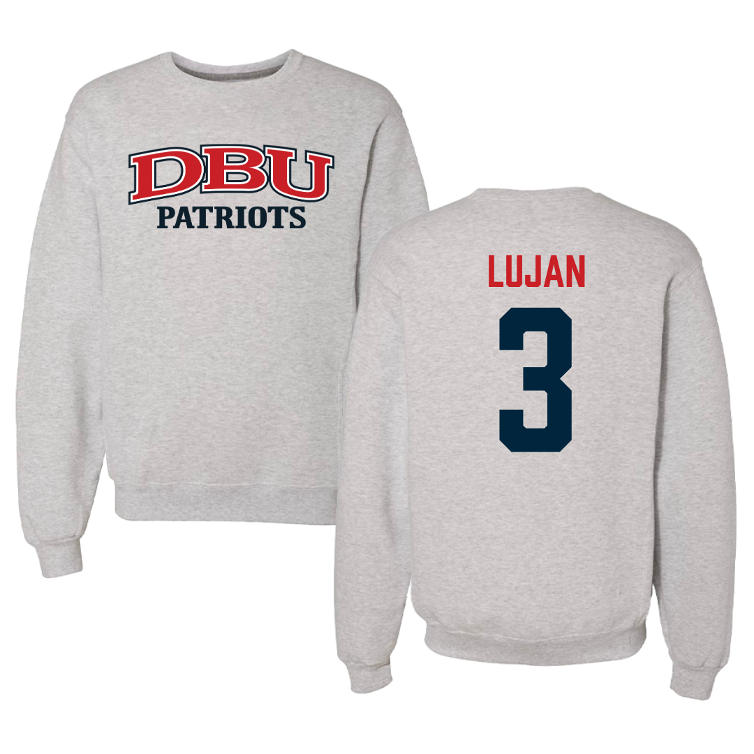 Dallas Baptist University Basketball Gray Crewneck  - #3 Ricky Lujan