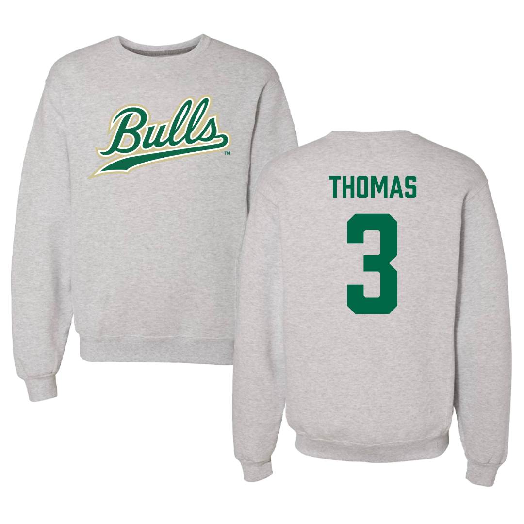University of South Florida Volleyball Gray Crewneck  - #3 Miya Thomas