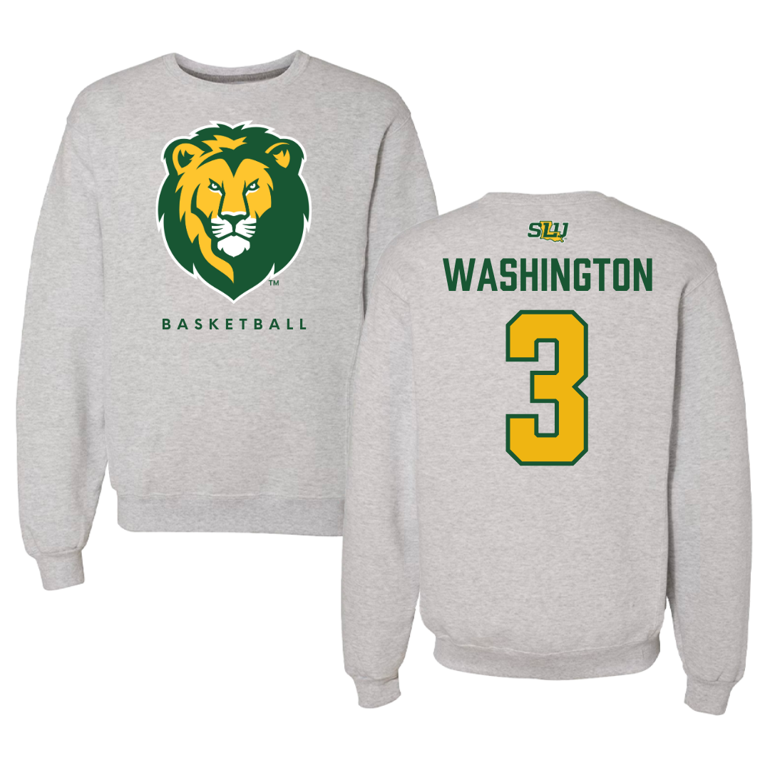 Southeastern Louisiana University Basketball Gray Crewneck  - #3 Allasia Washington