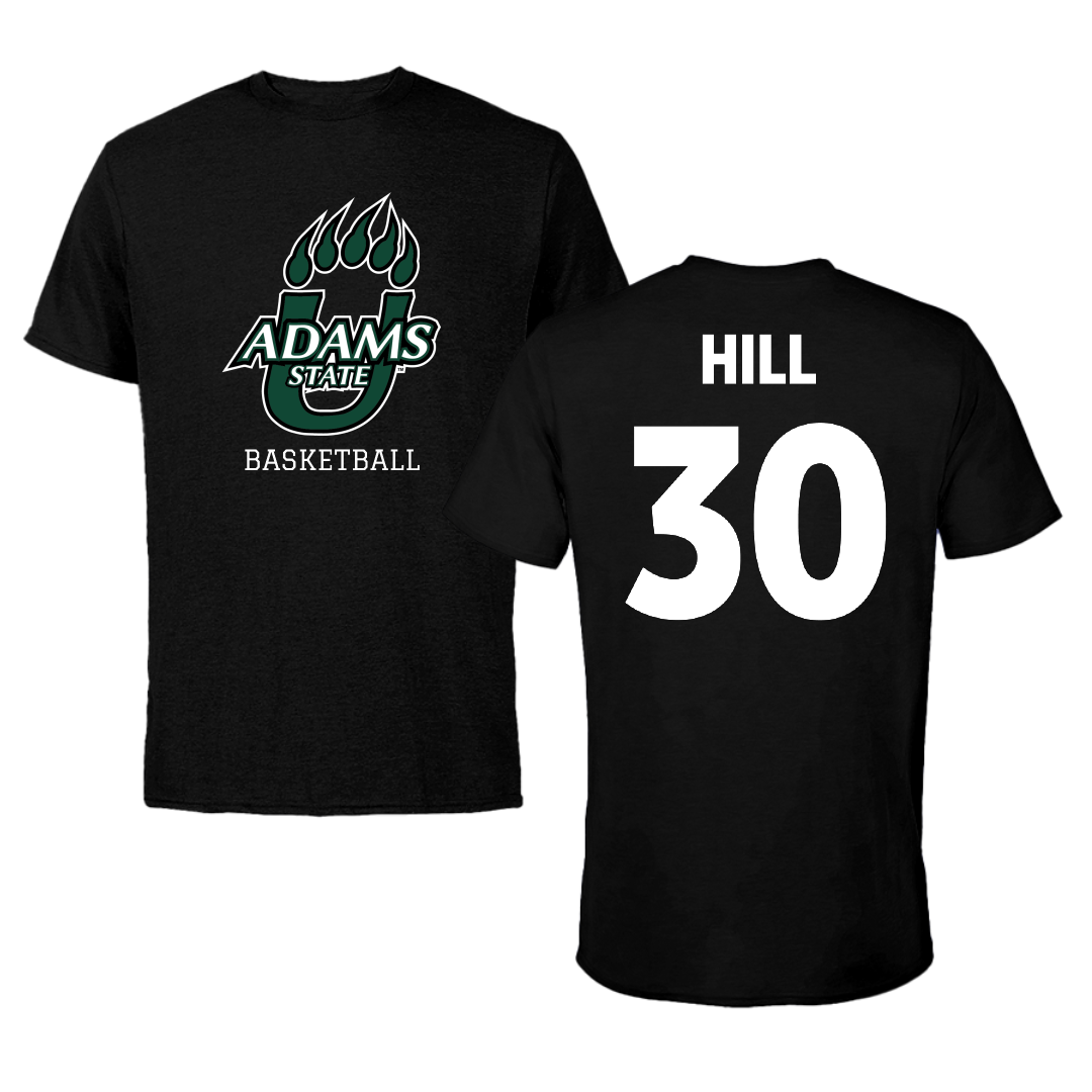Adams State University Basketball Black State Performance Tee - #30 Taejhuan Hill