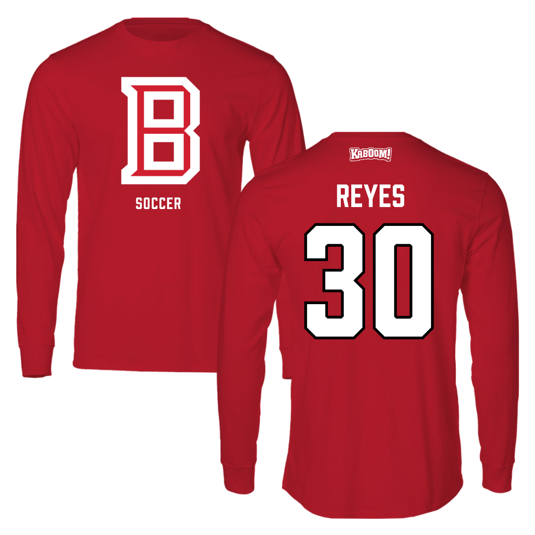 Bradley University Soccer Red Long Sleeve  - #30 Ivan Reyes