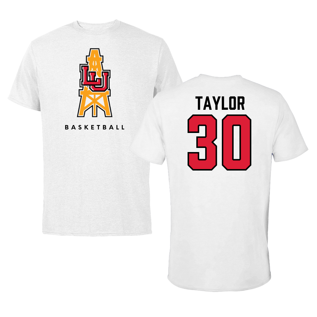 Lamar University Basketball White Tee  - #30 R'Mani Taylor