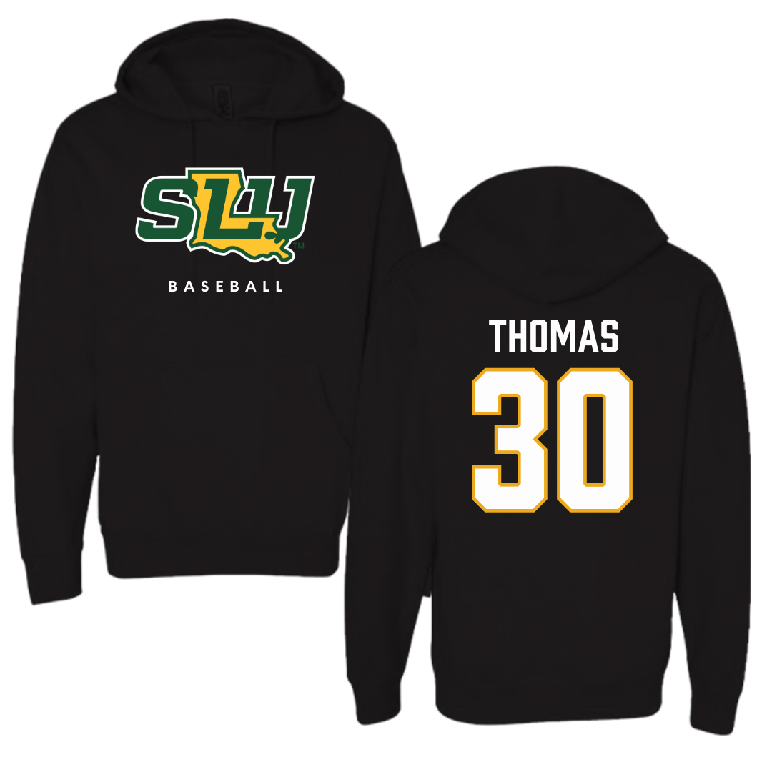 Southeastern Louisiana University Baseball Black Hoodie  - #30 Shea Thomas