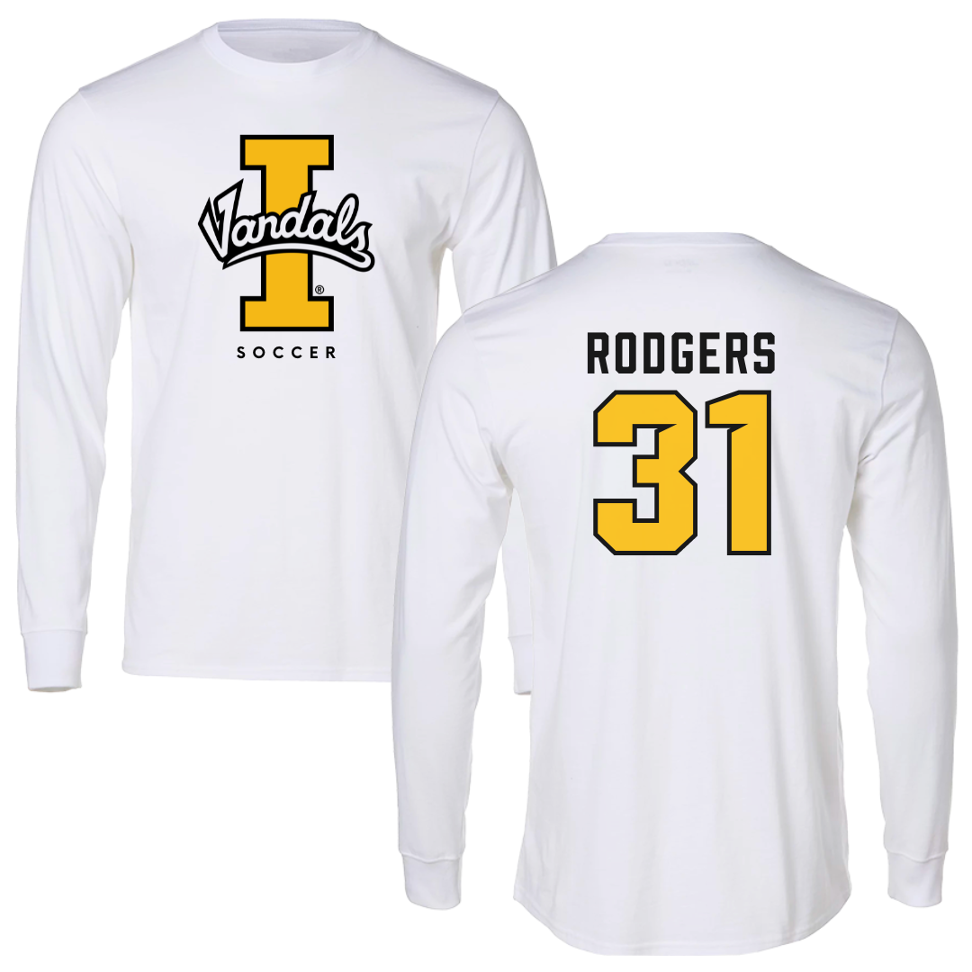 University of Idaho Soccer White Vandals Long Sleeve - #31 Sara Rodgers