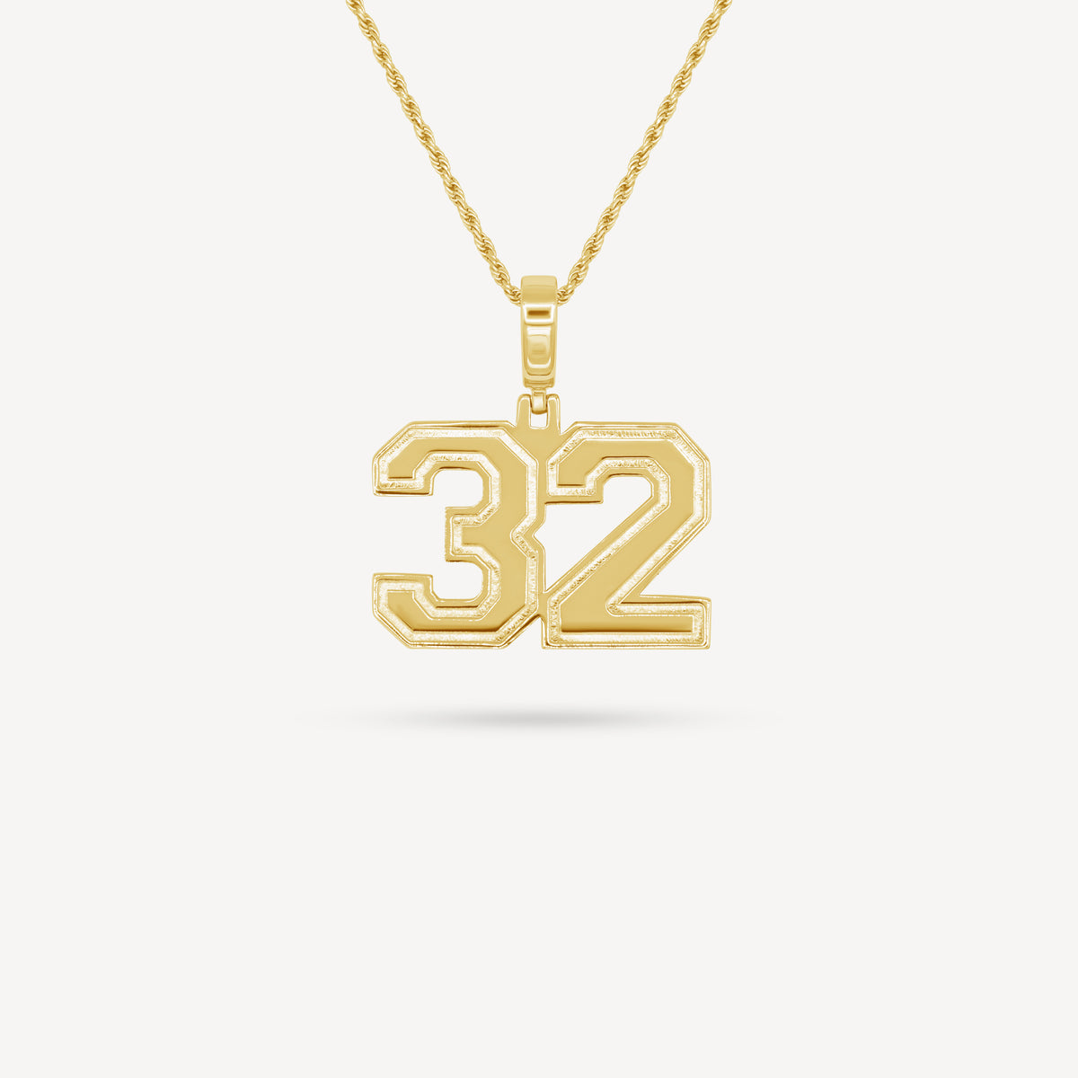 Gold Presidents Pendant and Chain - #32 Justin Haire